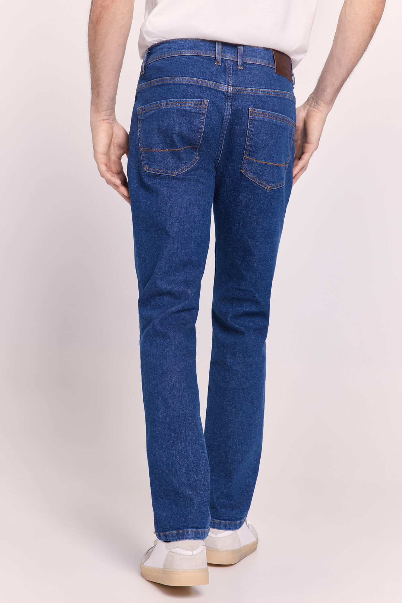 Pedro del Hierro Pantal&oacute;n regular fit de mezclilla Azul