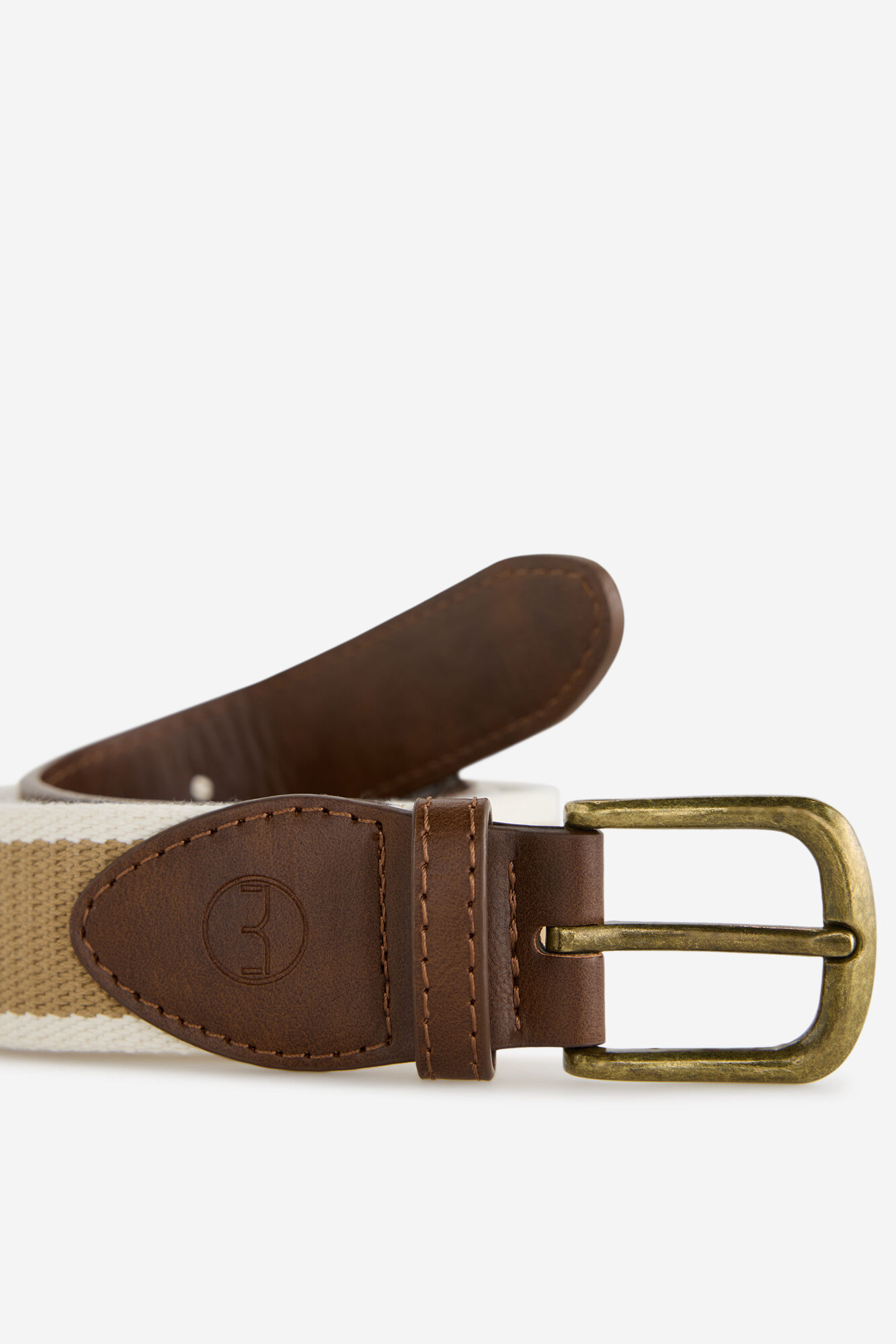 Milano Cintur&oacute;n canvas beige