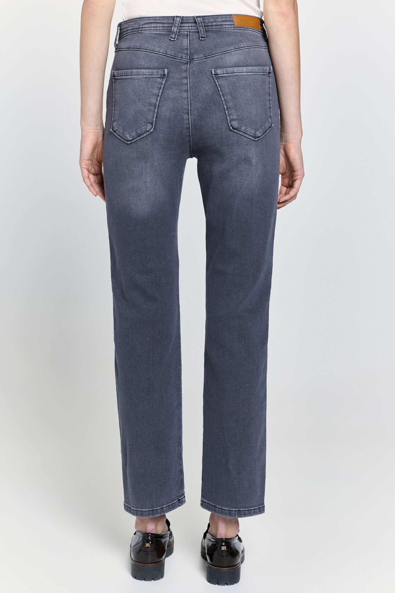 Milano Jeans de tiro regular Gris