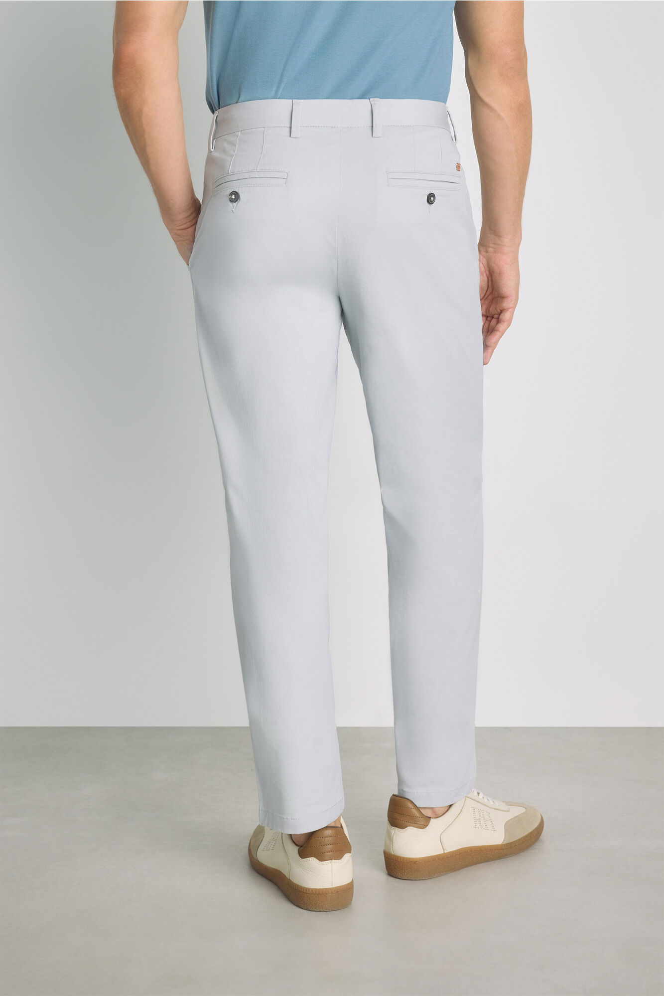 Milano Pantal&oacute;n chino regular fit Gris Claro