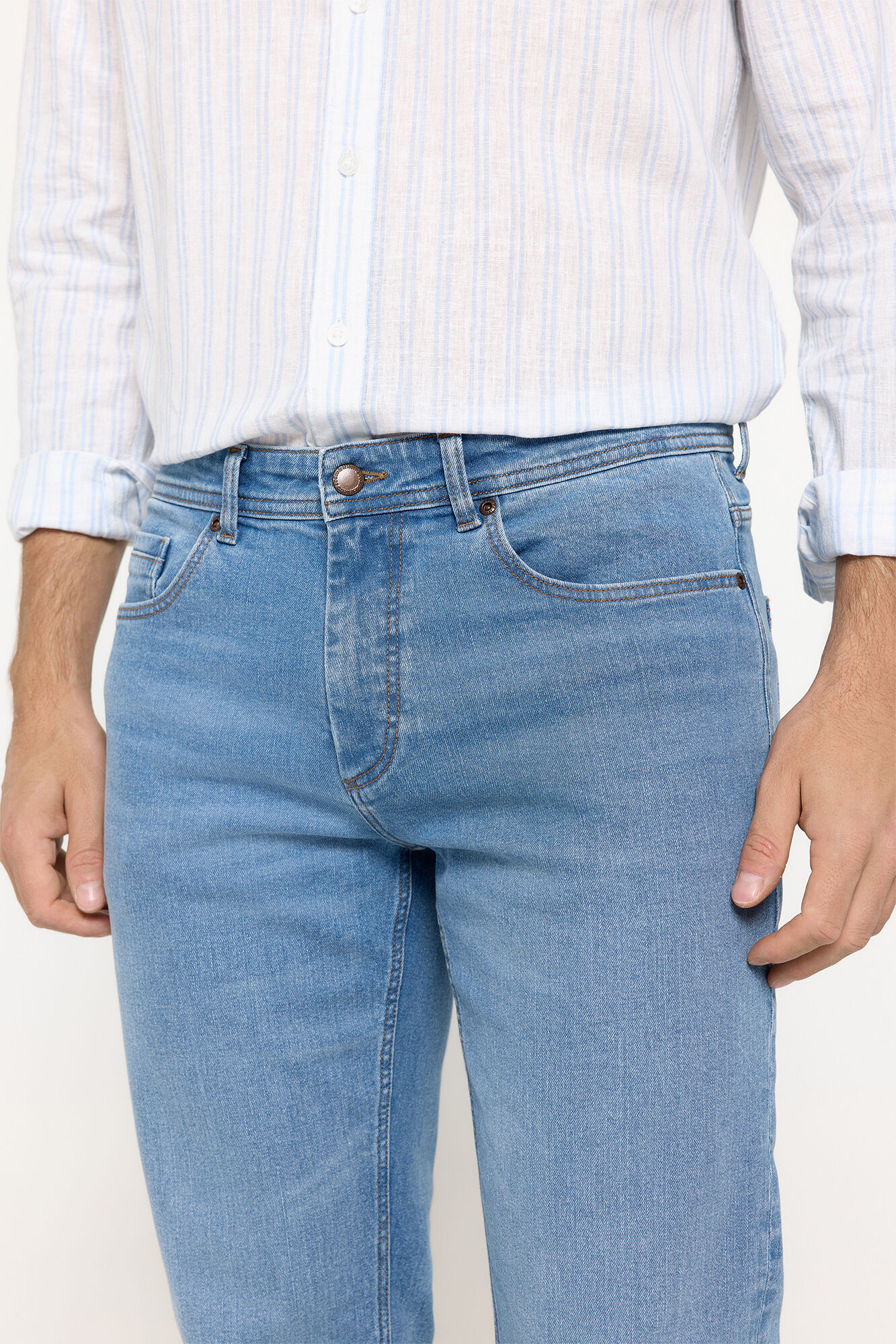 Pedro del Hierro Pantal&oacute;n Denim Classic Azul