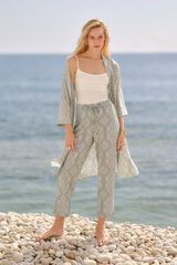 Milano Pantal&oacute;n fluido estampado Azul