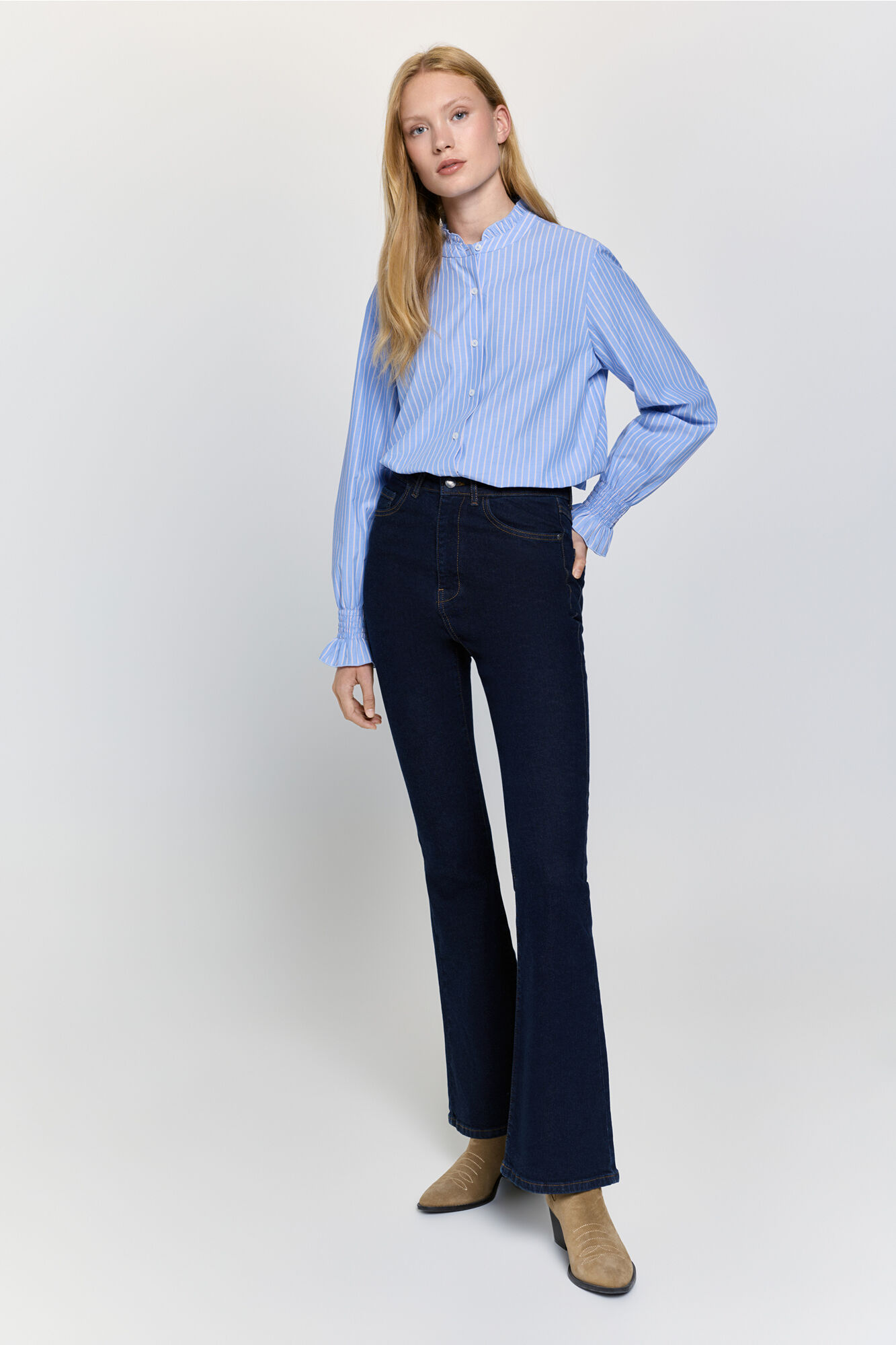 Milano Camisa con cuello con volante