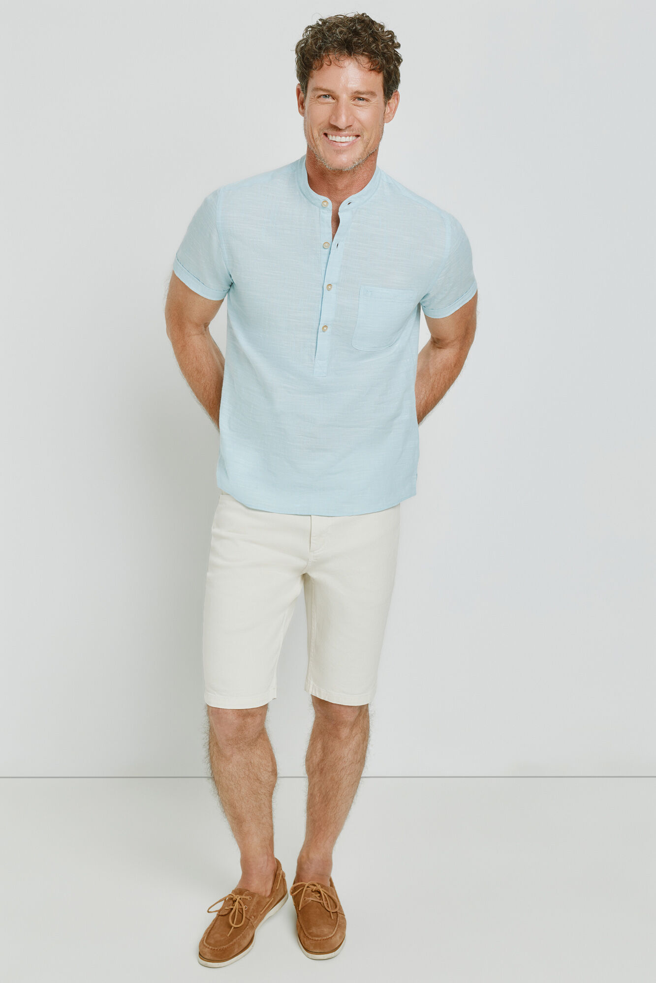 Milano Bermuda de mezclilla regular fit