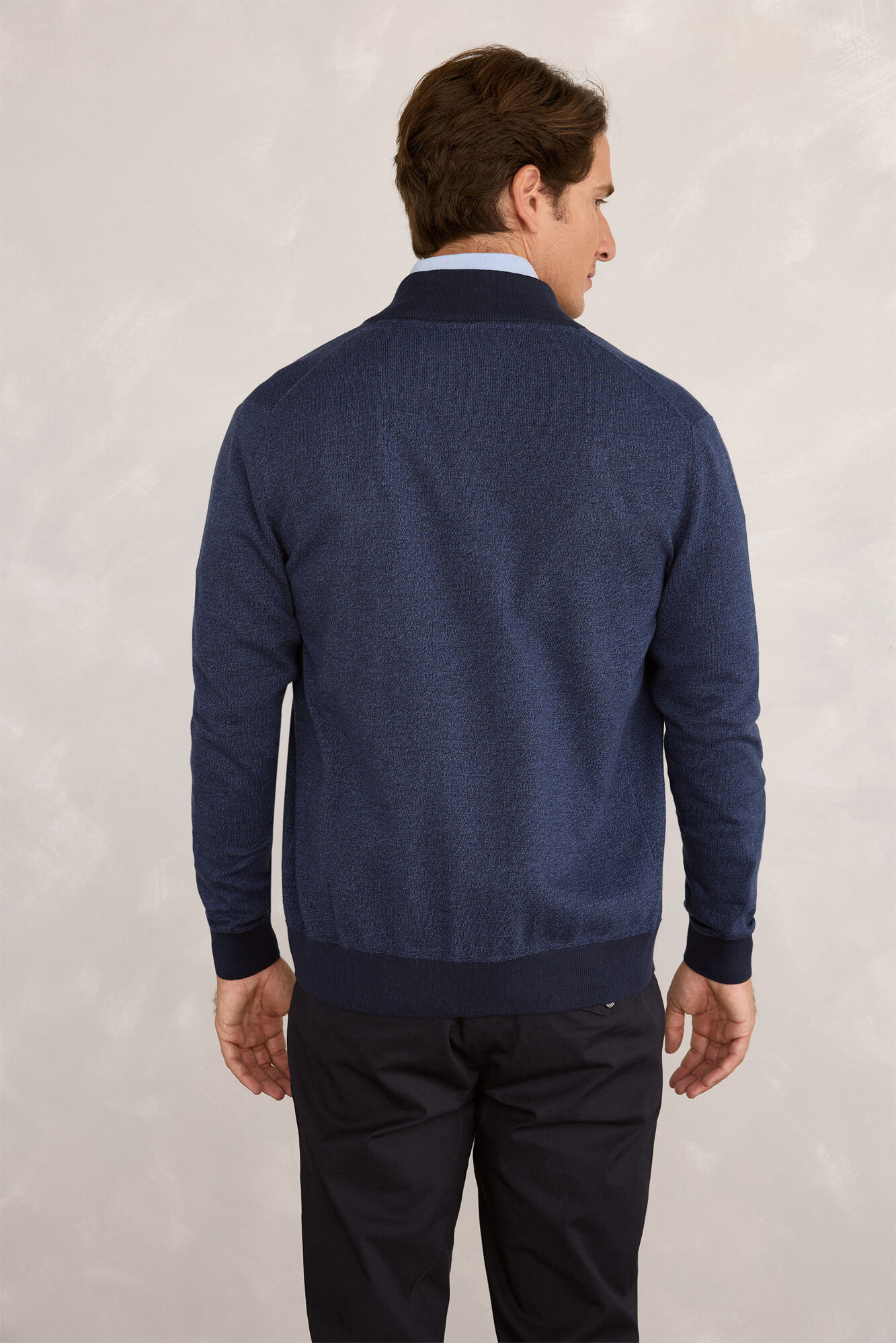 Pedro del Hierro C&aacute;rdigan bicolor Navy