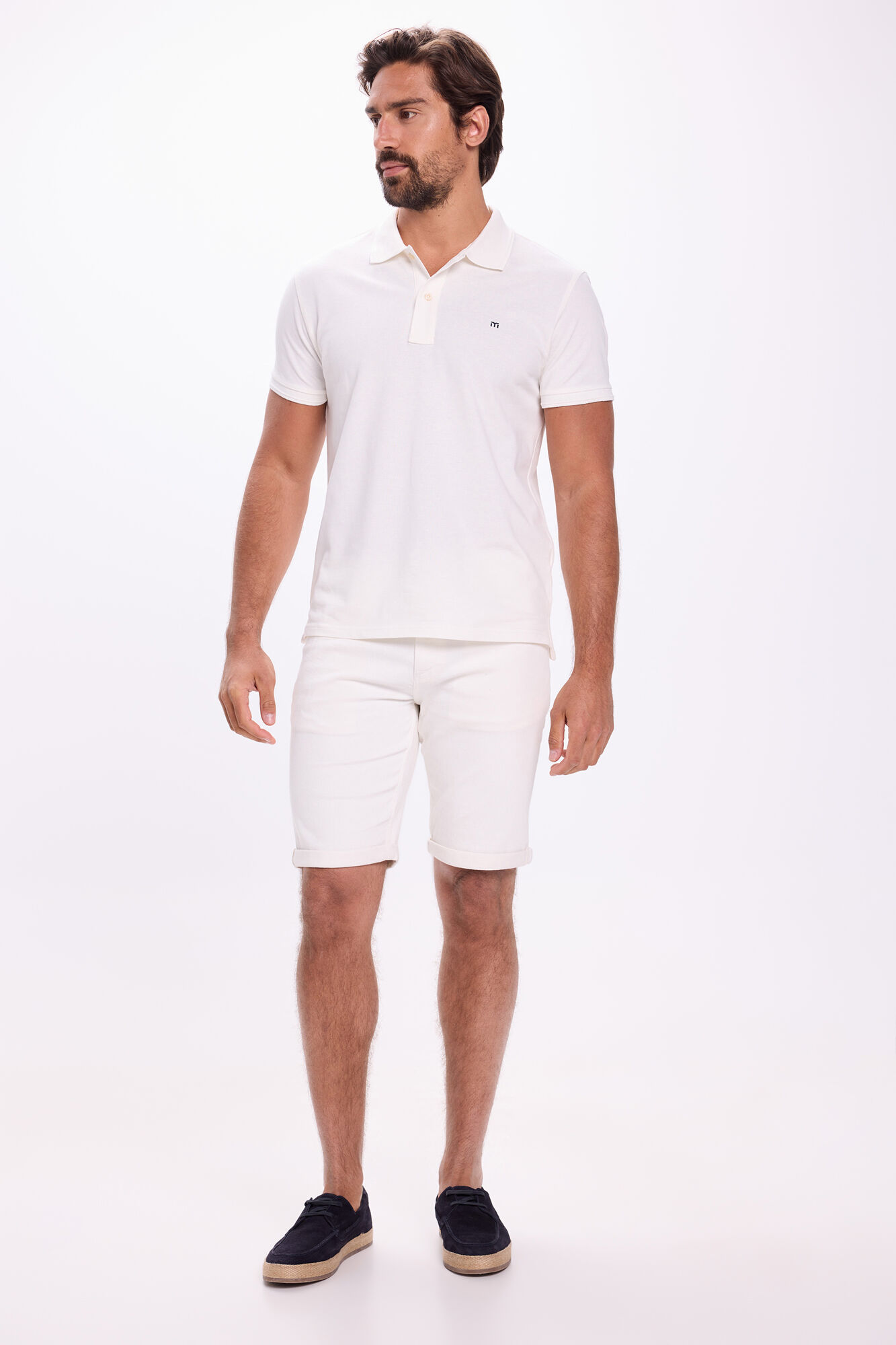 Milano Polo b&aacute;sico de piqu&eacute; Blanco