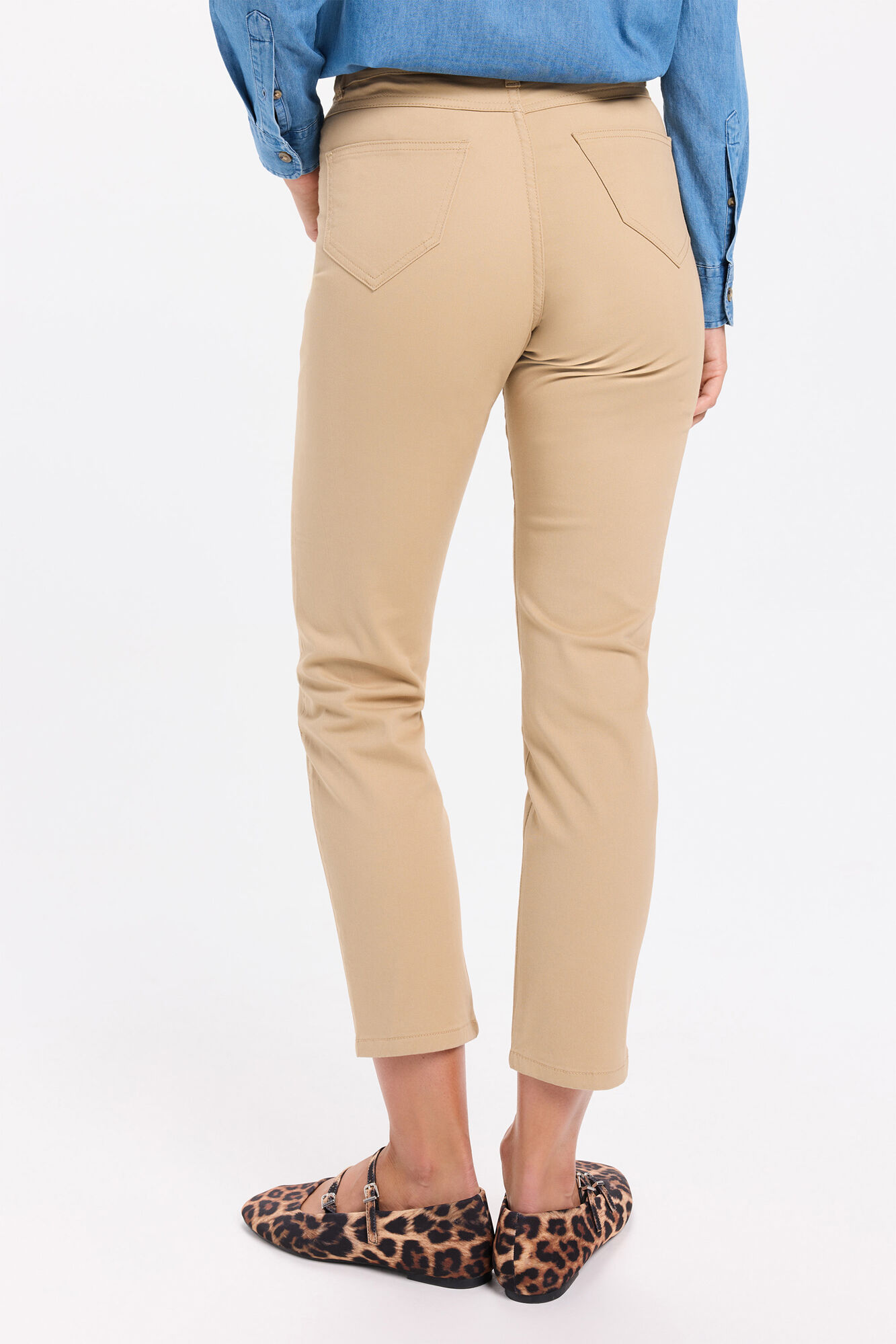 Milano Pantal&oacute;n slim de color Beige/Camel