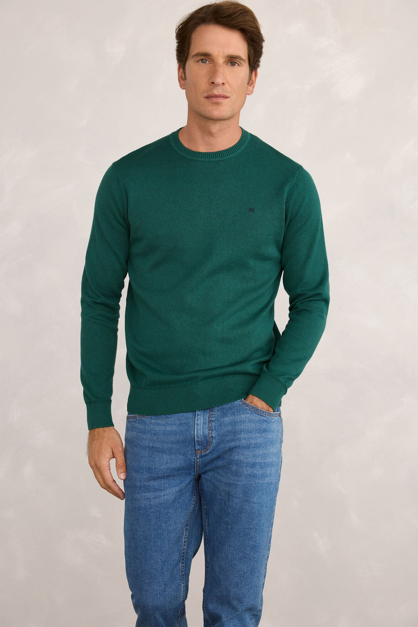 Pedro del Hierro Jersey redondo b&aacute;sico