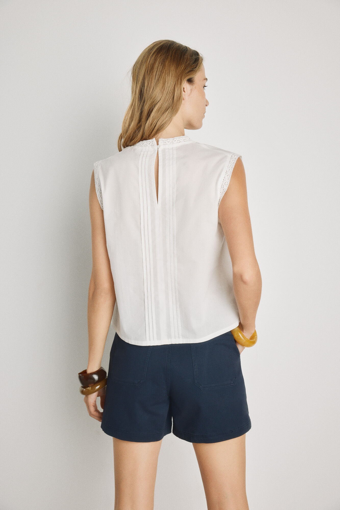 Milano Blusa bordada Blanco
