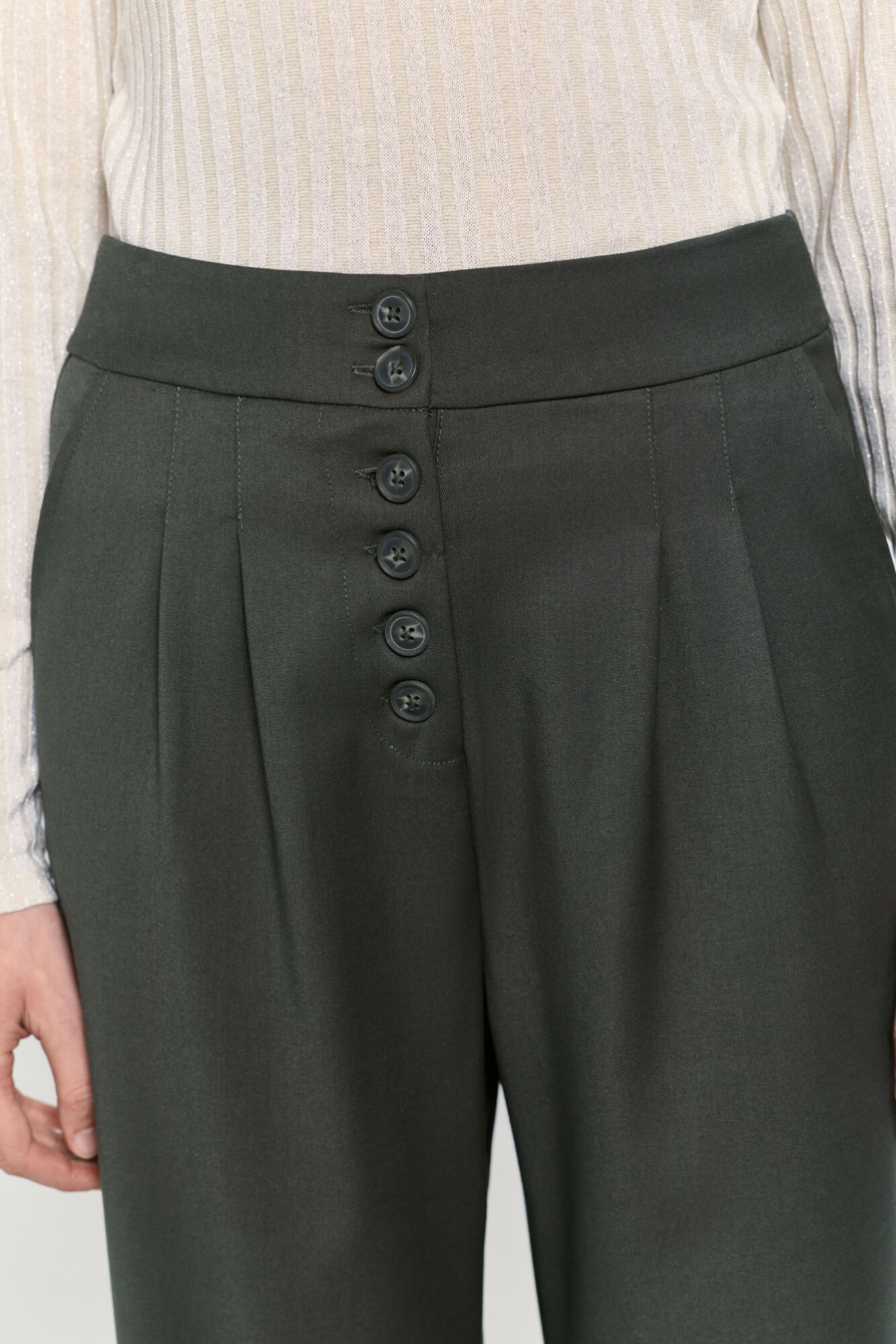 Milano Pantal&oacute;n de tiro alto y recto