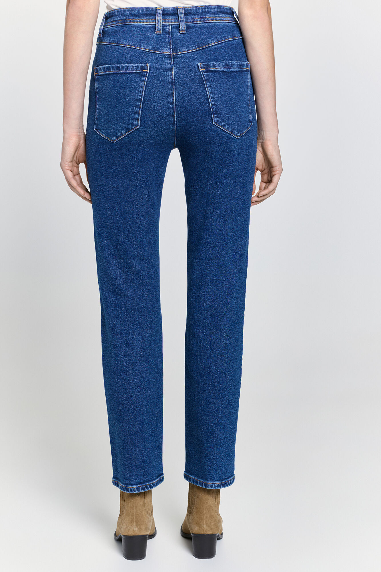 Milano Jeans de tiro regular Azul