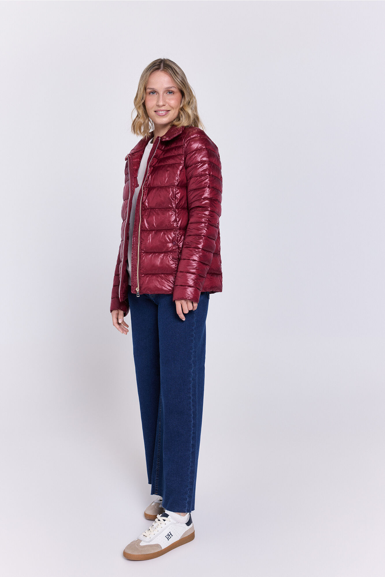 Milano Plum&iacute;fero short estilo plum&iacute;fero Granate