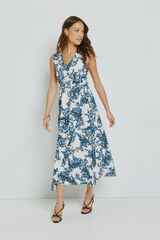 Milano Vestido escote en pico natural