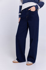 Milano Pantal&oacute;n denim ancho Navy