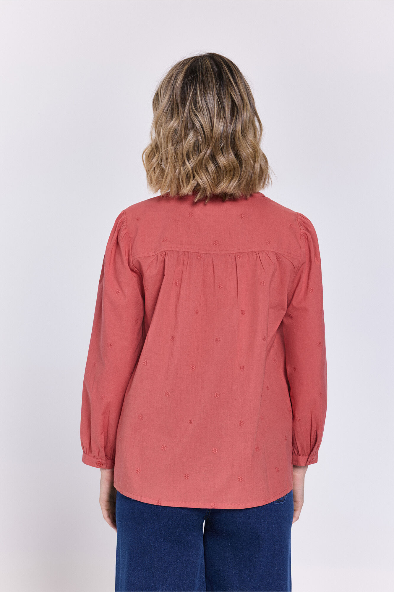 Milano Blusa de margaritas fluidas Naranja