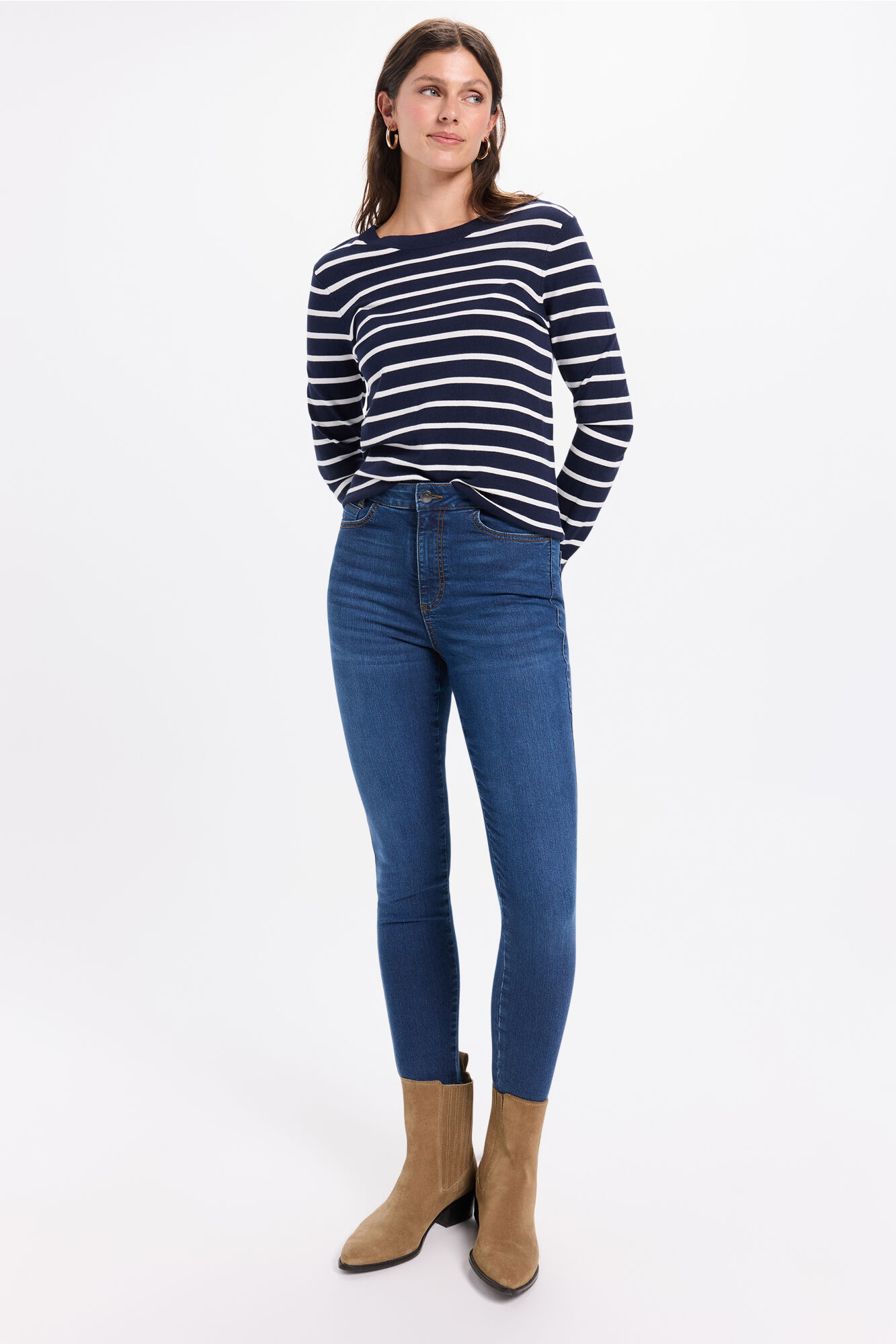 Milano Jeans ajustados de tiro medio