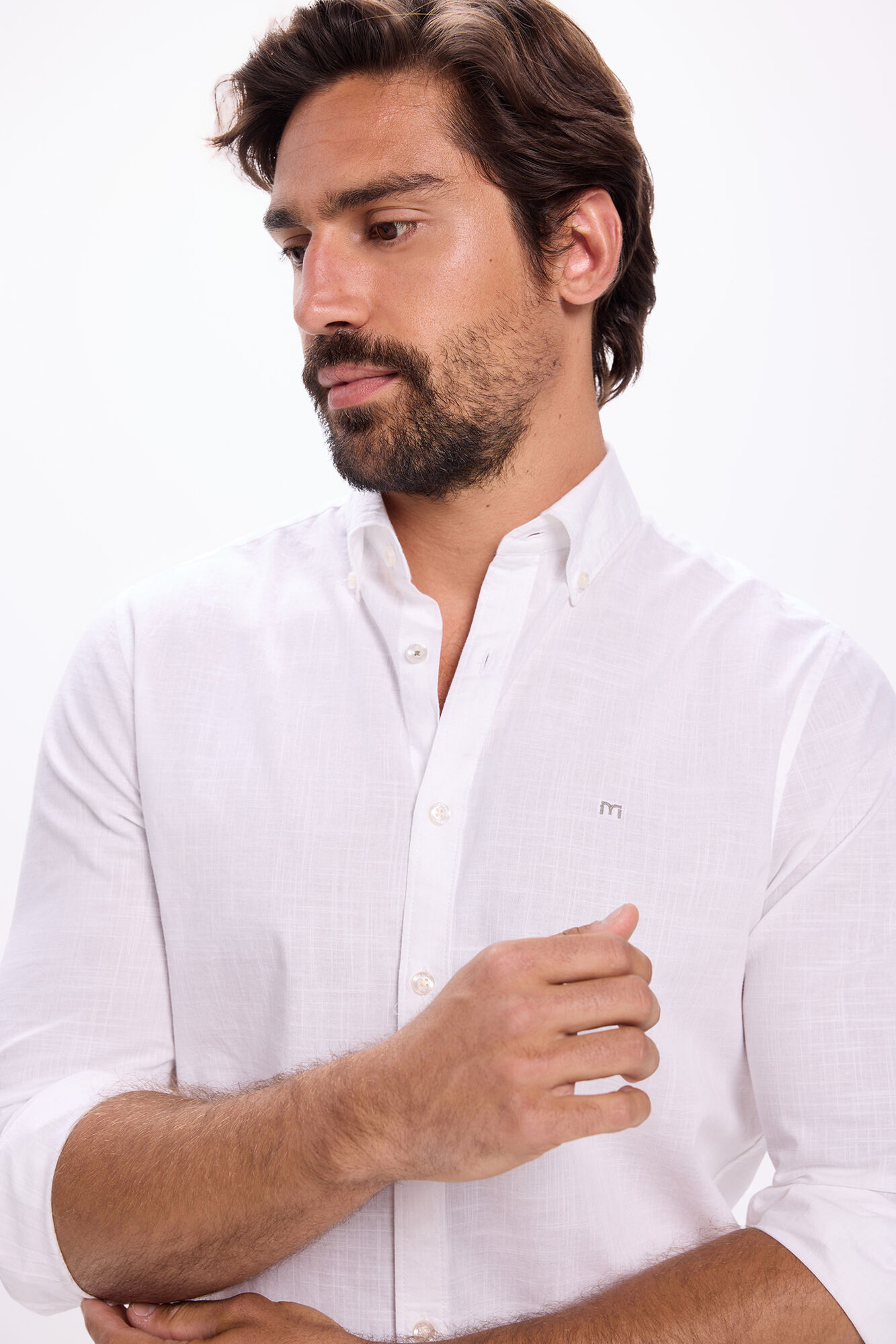 Milano Camisa Slub Lisa