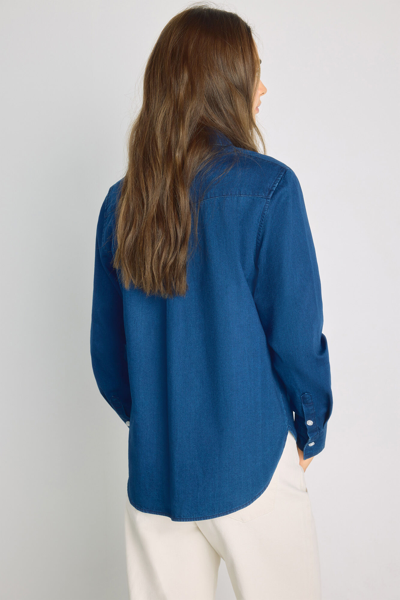 Milano Camisa de denim Azul