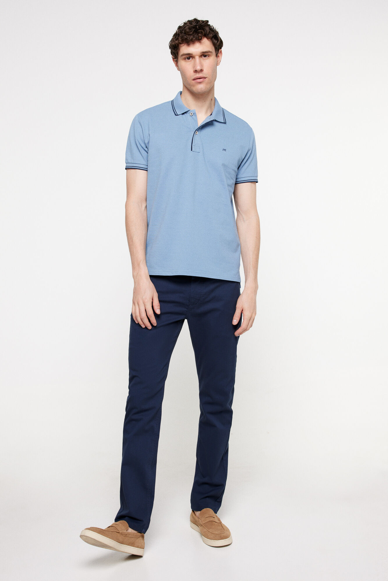 Milano Pantalon bolsillos finos. Navy
