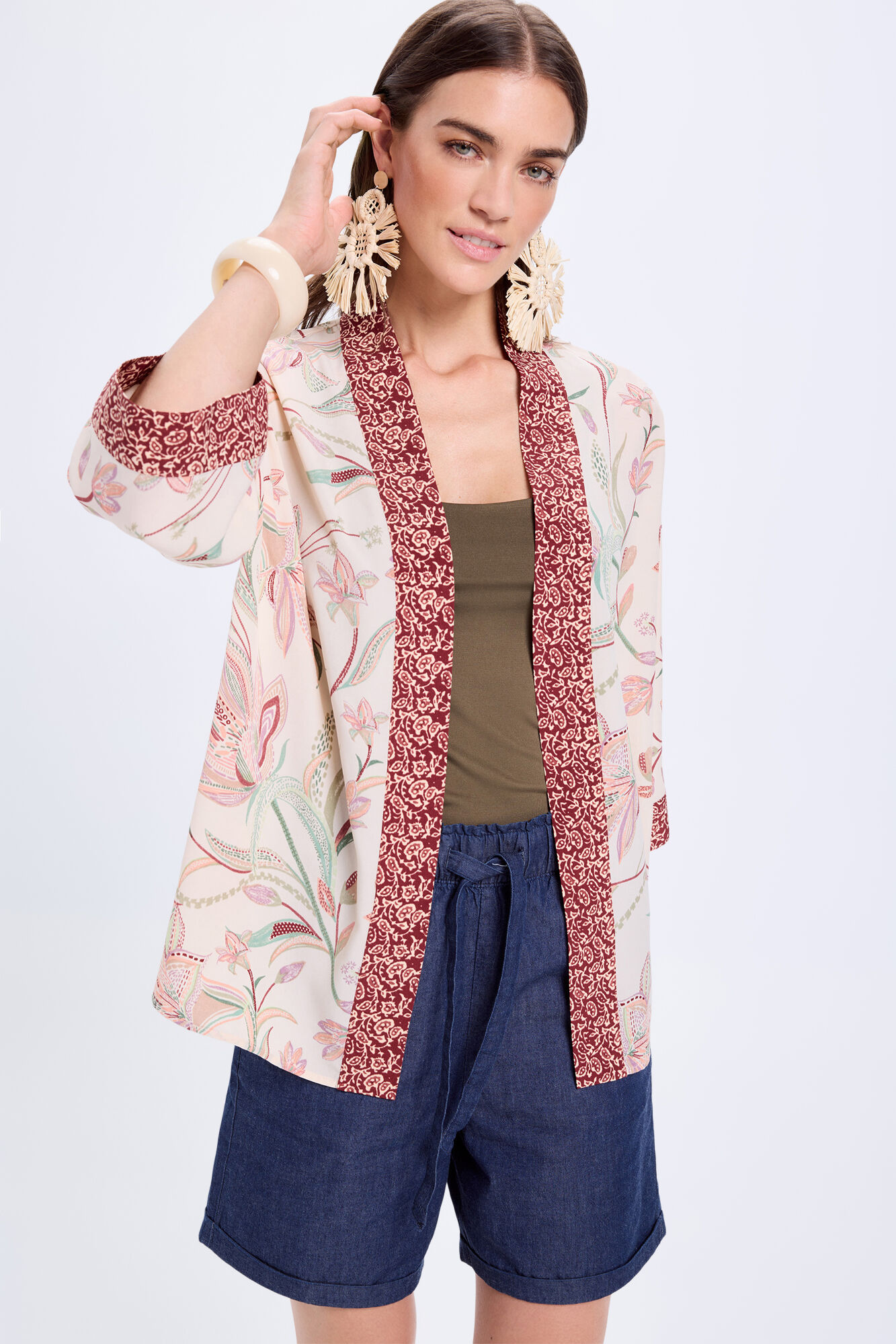 Milano Kimono short estampado