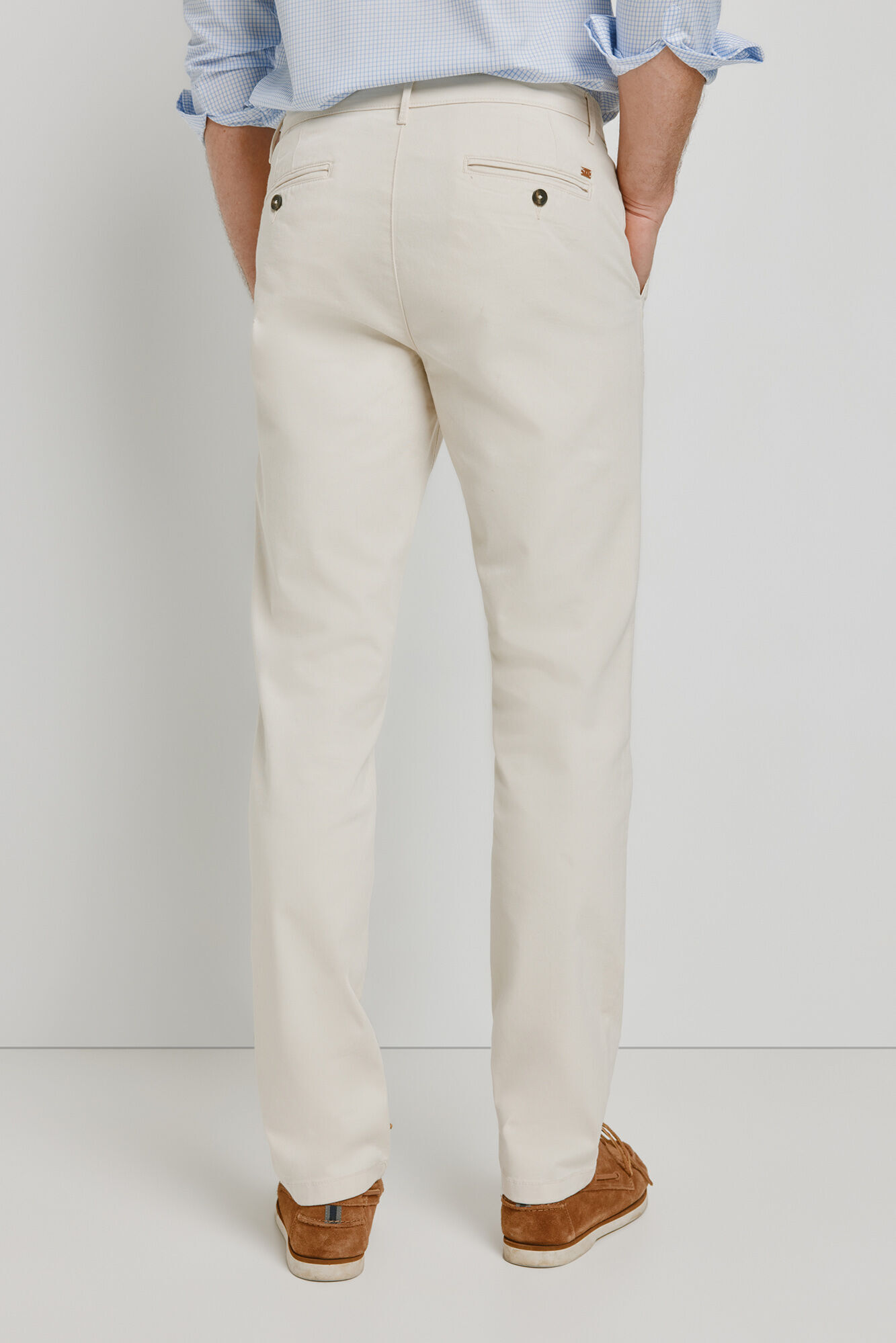 Milano Pantal&oacute;n chino slim fit Beige
