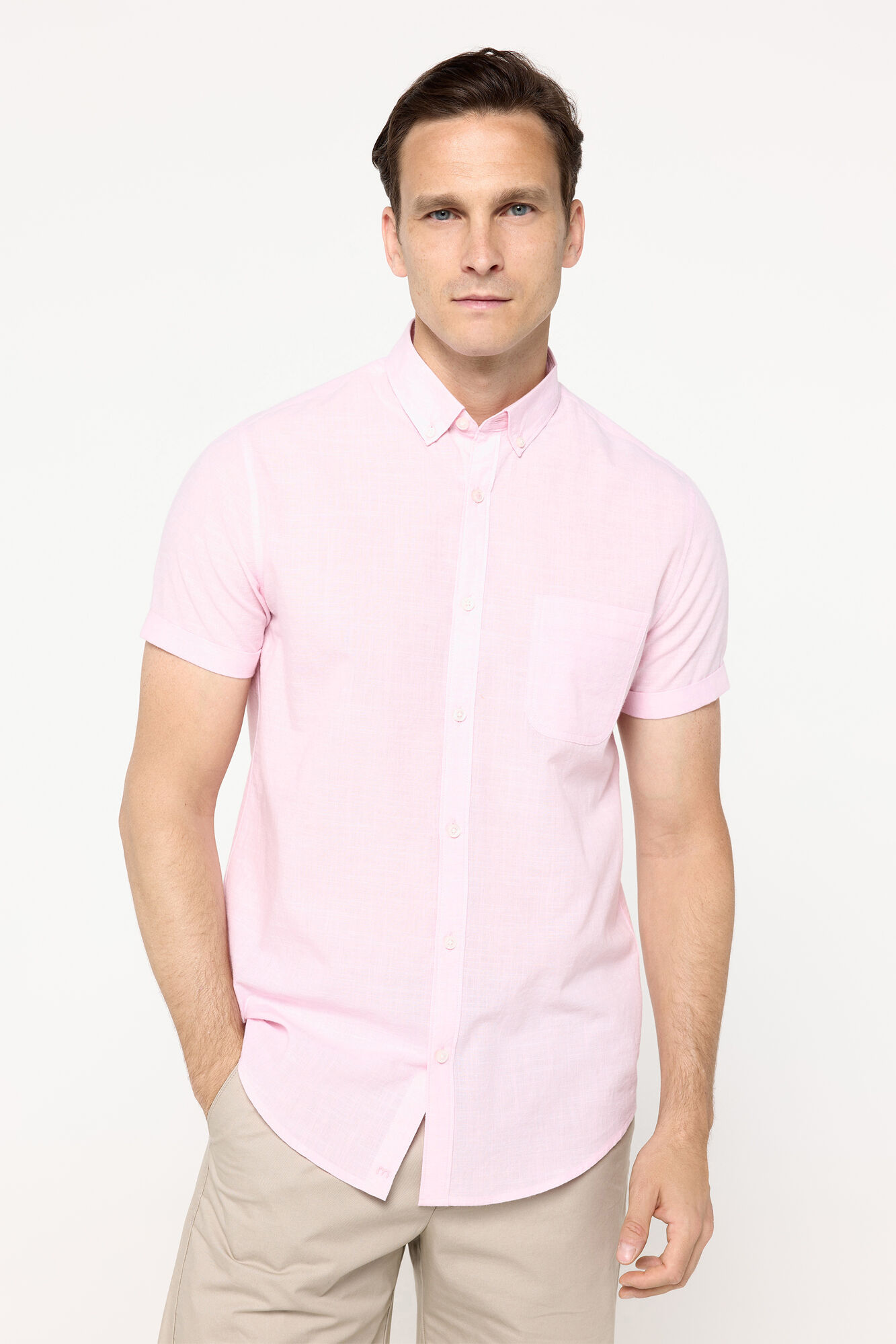 Milano Camisa slub rayas