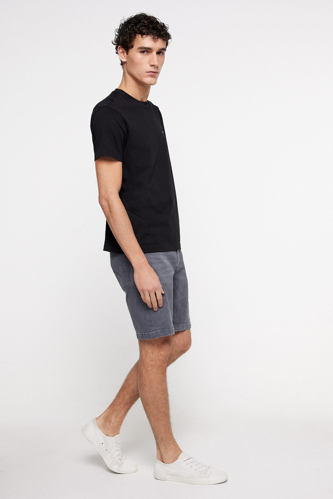 Milano Bermuda Denim Slim Gris