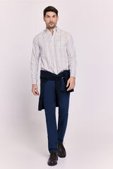 Milano Camisa manga larga a cuadros Navy