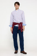 Milano Camisa Oxford Rayas Morado/Lila