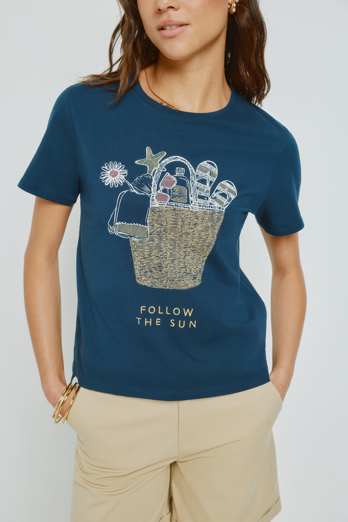 Milano Playera estampada de manga corta Navy