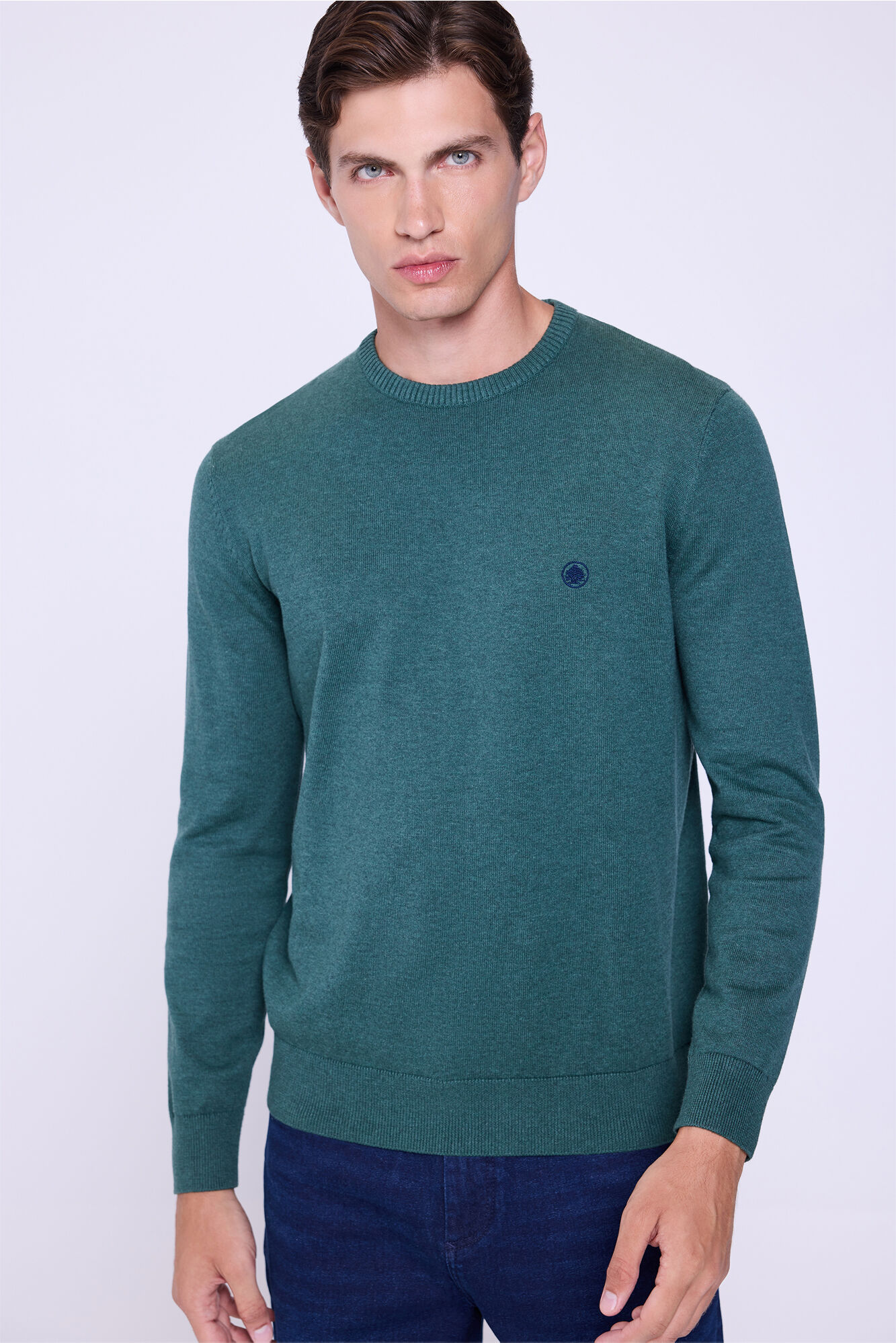 Springfield Jersey b&aacute;sico de cuello redondo 