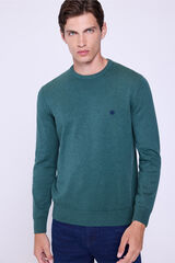 Springfield Jersey b&aacute;sico de cuello redondo  Verde