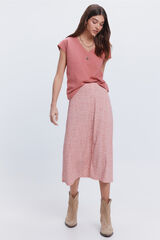 Milano Falda midi circular Rojo