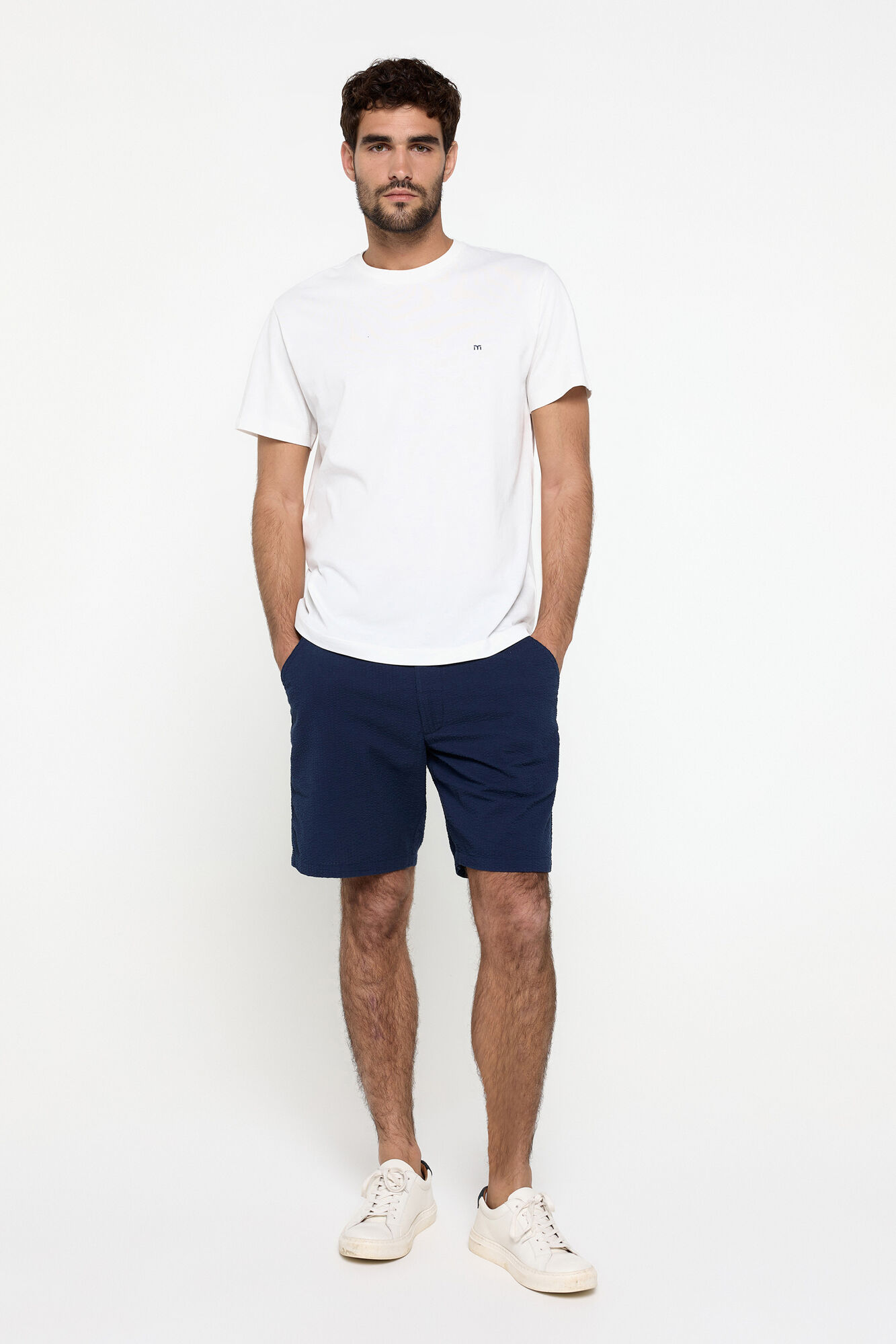 Milano Bermudas seersucker color liso