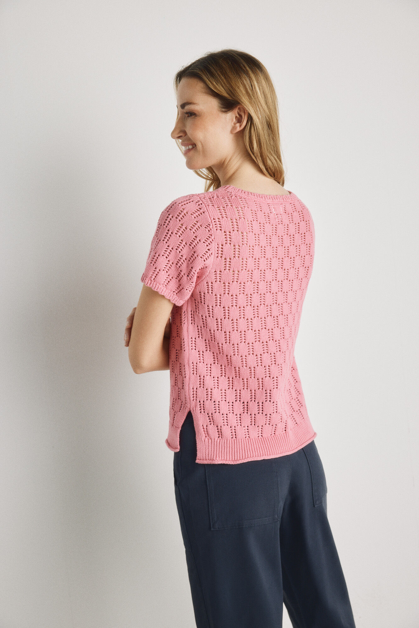 Milano Jersey manga corta Rosa