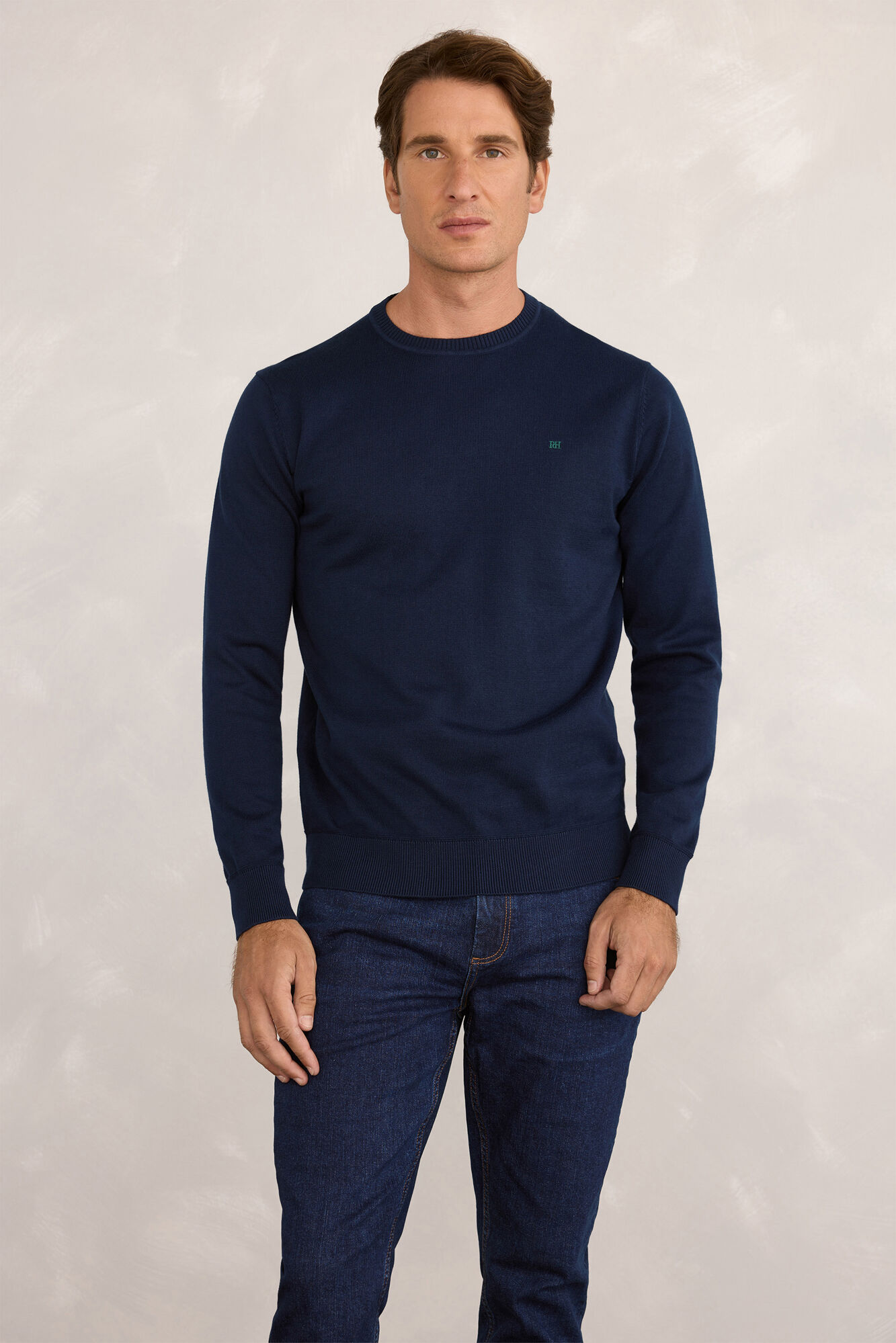 Pedro del Hierro Jersey redondo b&aacute;sico