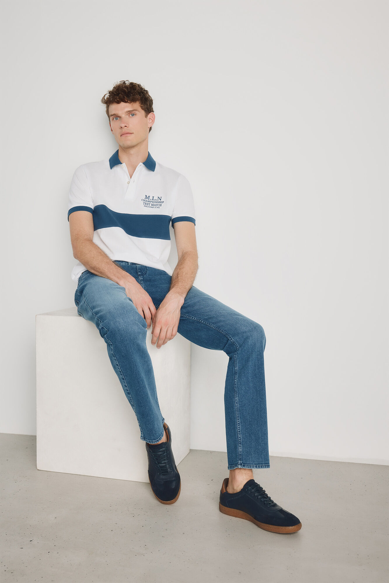 Milano Pantal&oacute;n de mezclilla regular fit