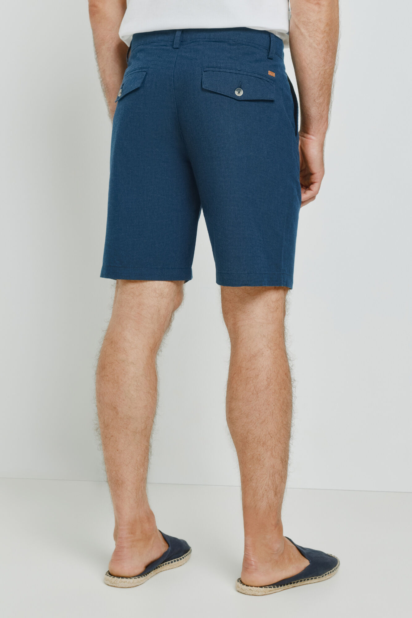 Milano Bermudas microestructura Navy