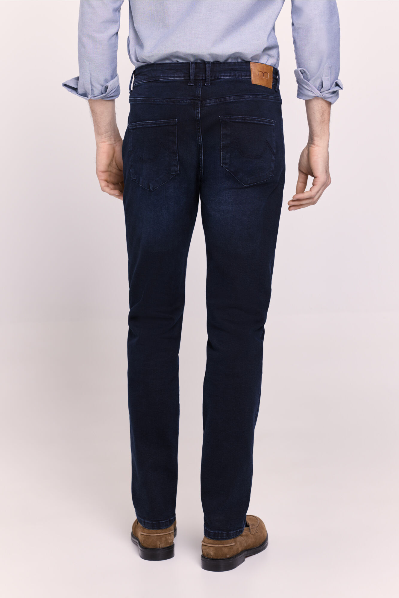 Milano Pantal&oacute;n regular fit de mezclilla Navy