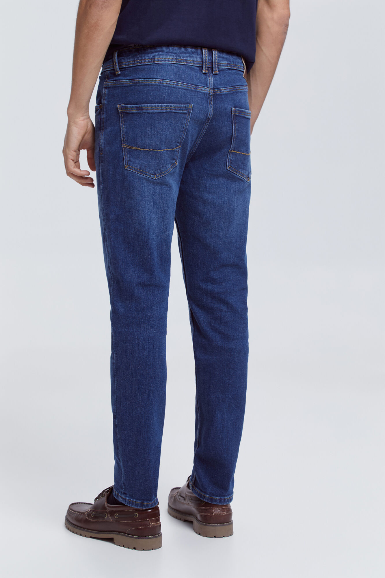 Pedro del Hierro Pantal&oacute;n Denim Slim Azul Oscuro