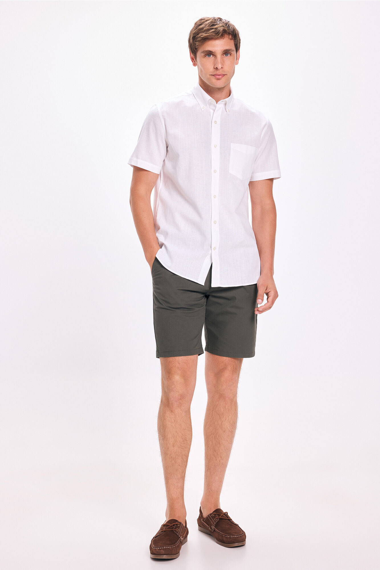 Pedro del Hierro Camisa de lino Pedro Del Hierro Blanco