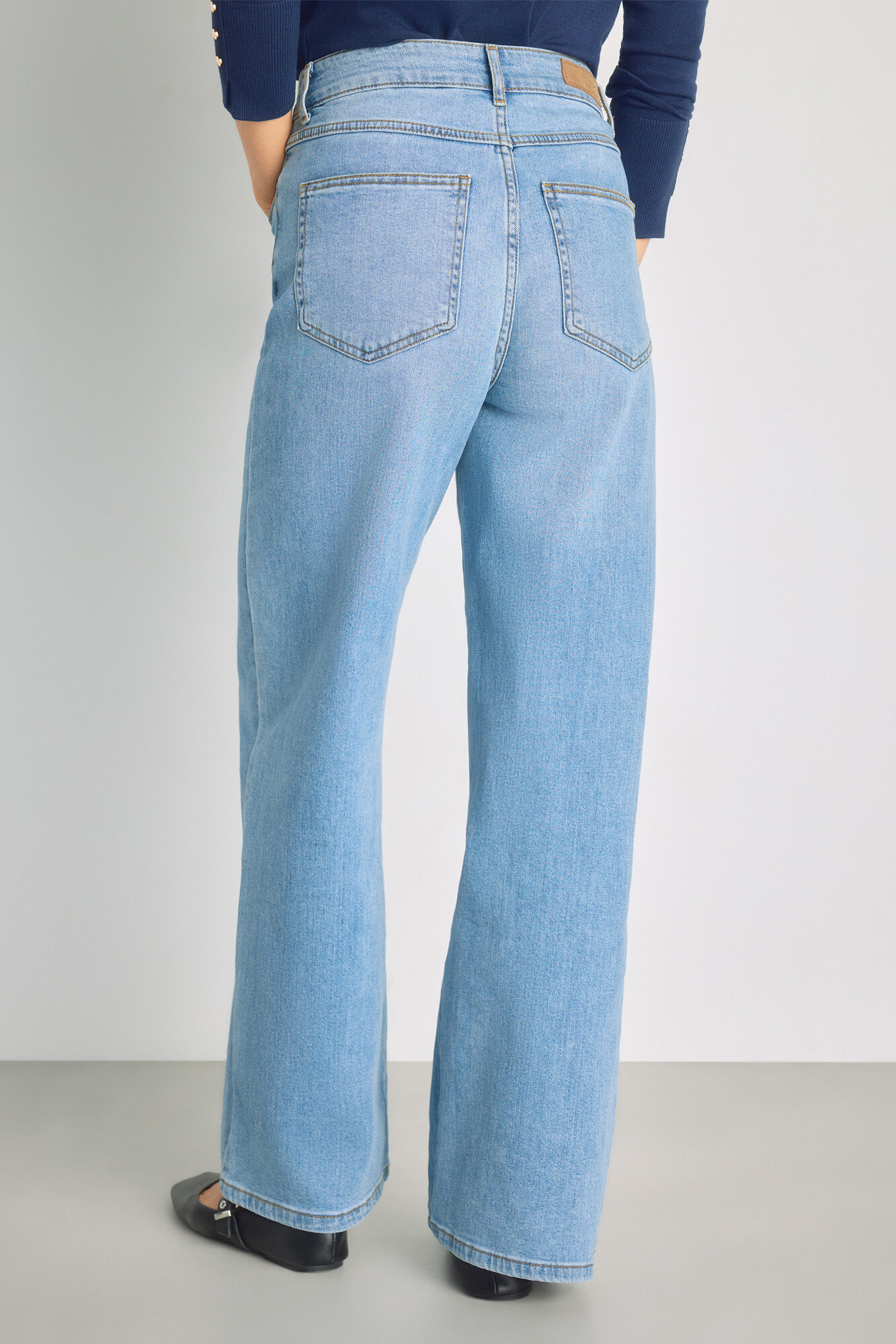 Milano Pantal&oacute;n de mezclilla ancho
