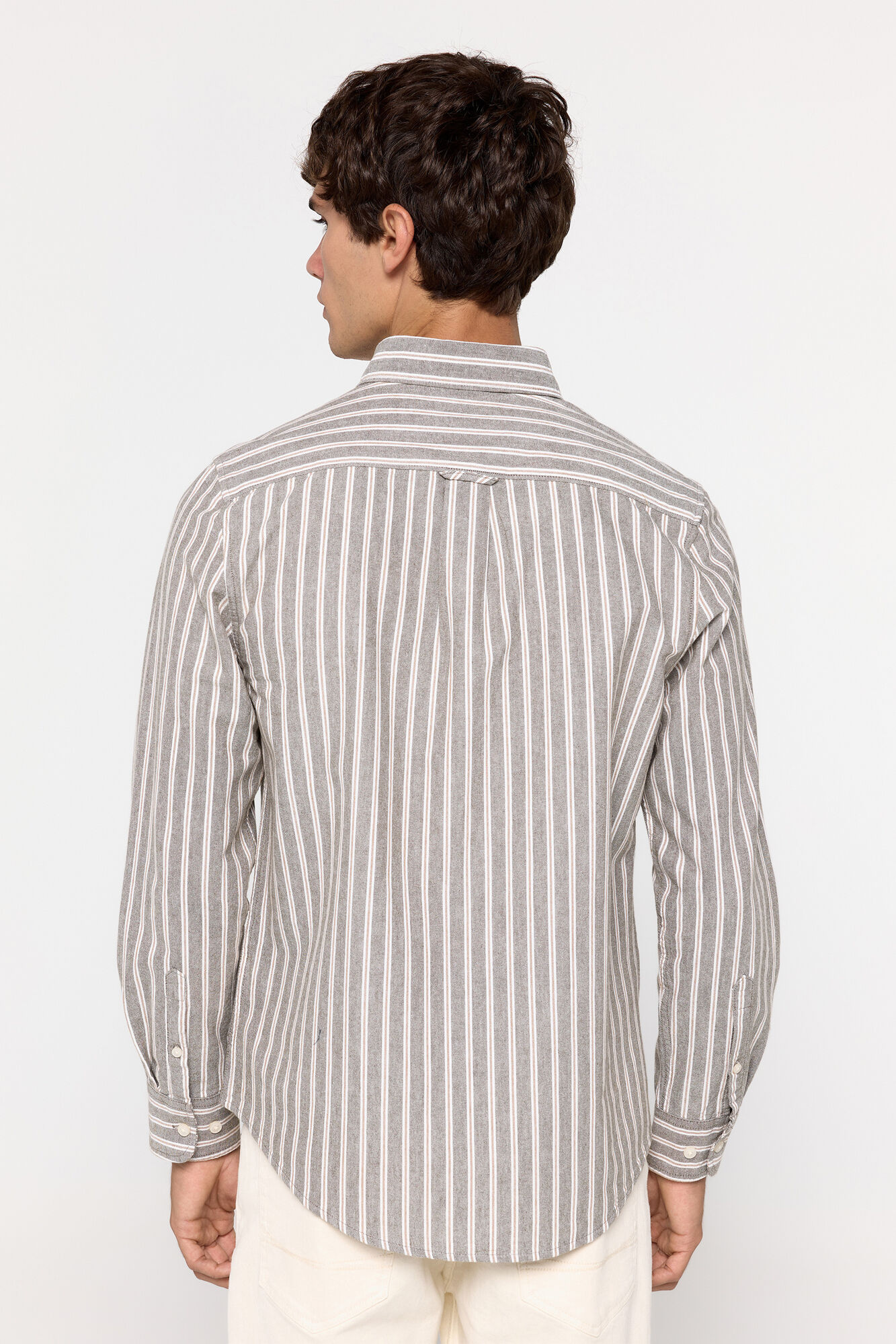 Milano Camisa Oxford Rayas Verde