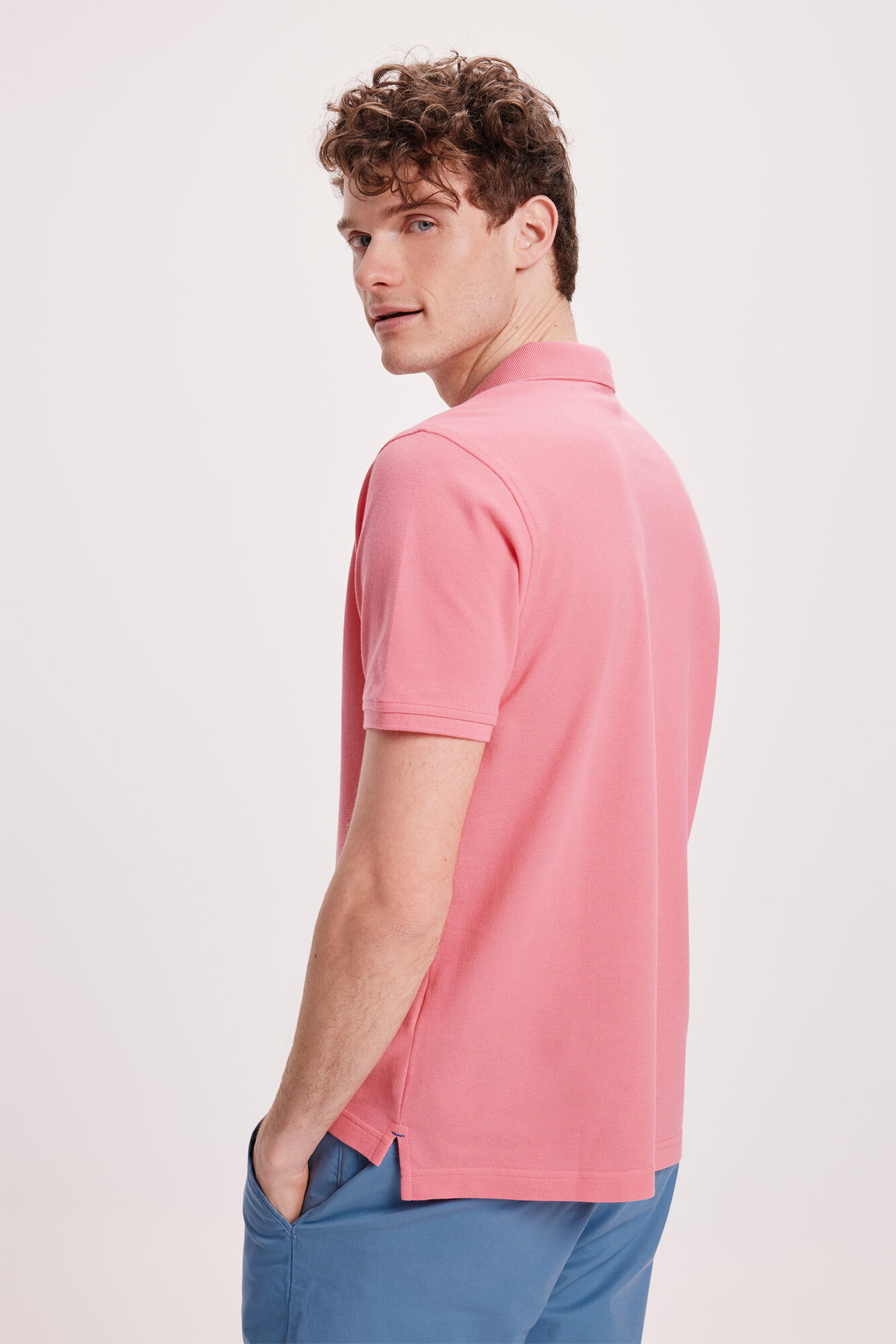 Pedro del Hierro Polo B&aacute;sico PDH Rojo/Coral