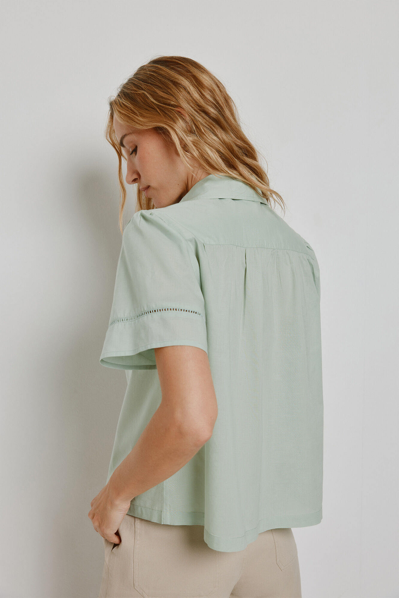Milano Blusa de manga corta Azul