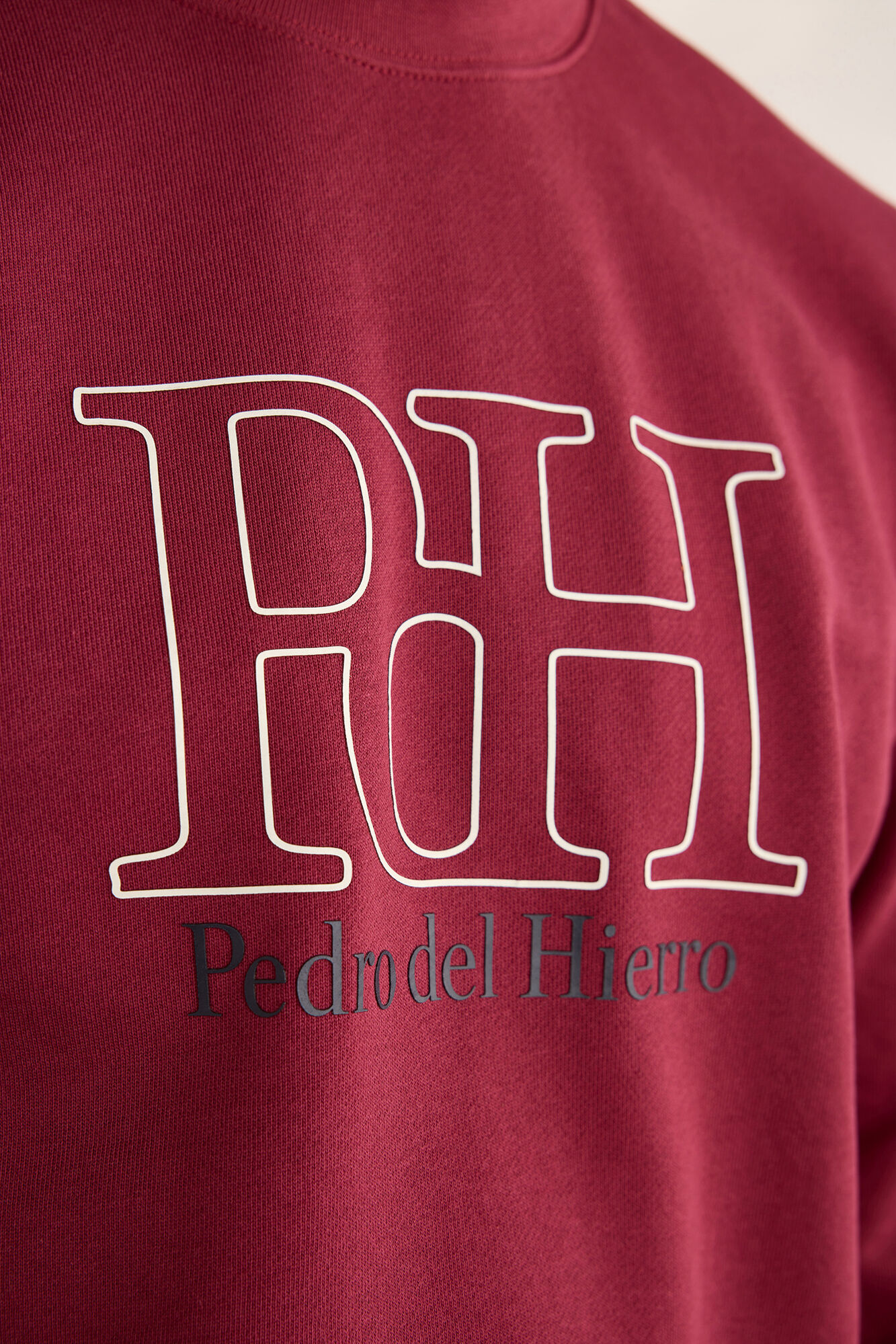 Pedro del Hierro Sudadera con logo Vino