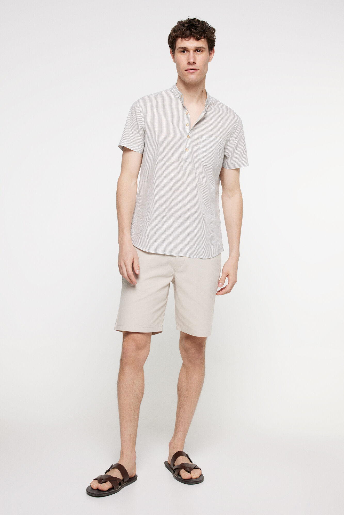 Milano Camisa mao polera. Verde