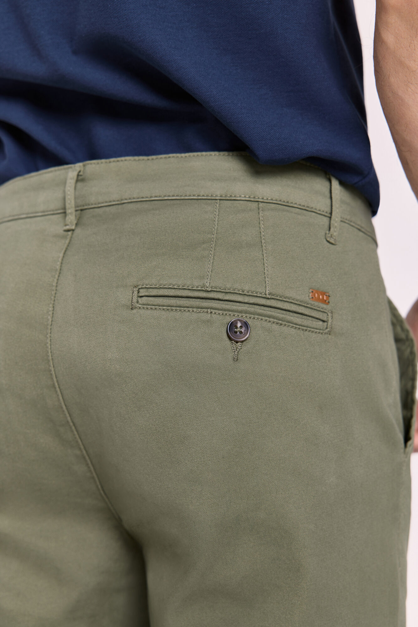 Milano Pantal&oacute;n chino slim fit Kaki Oscuro