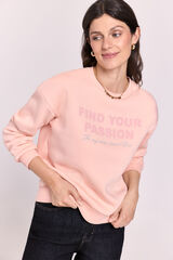 Milano Sudadera rosa con texto Rosa