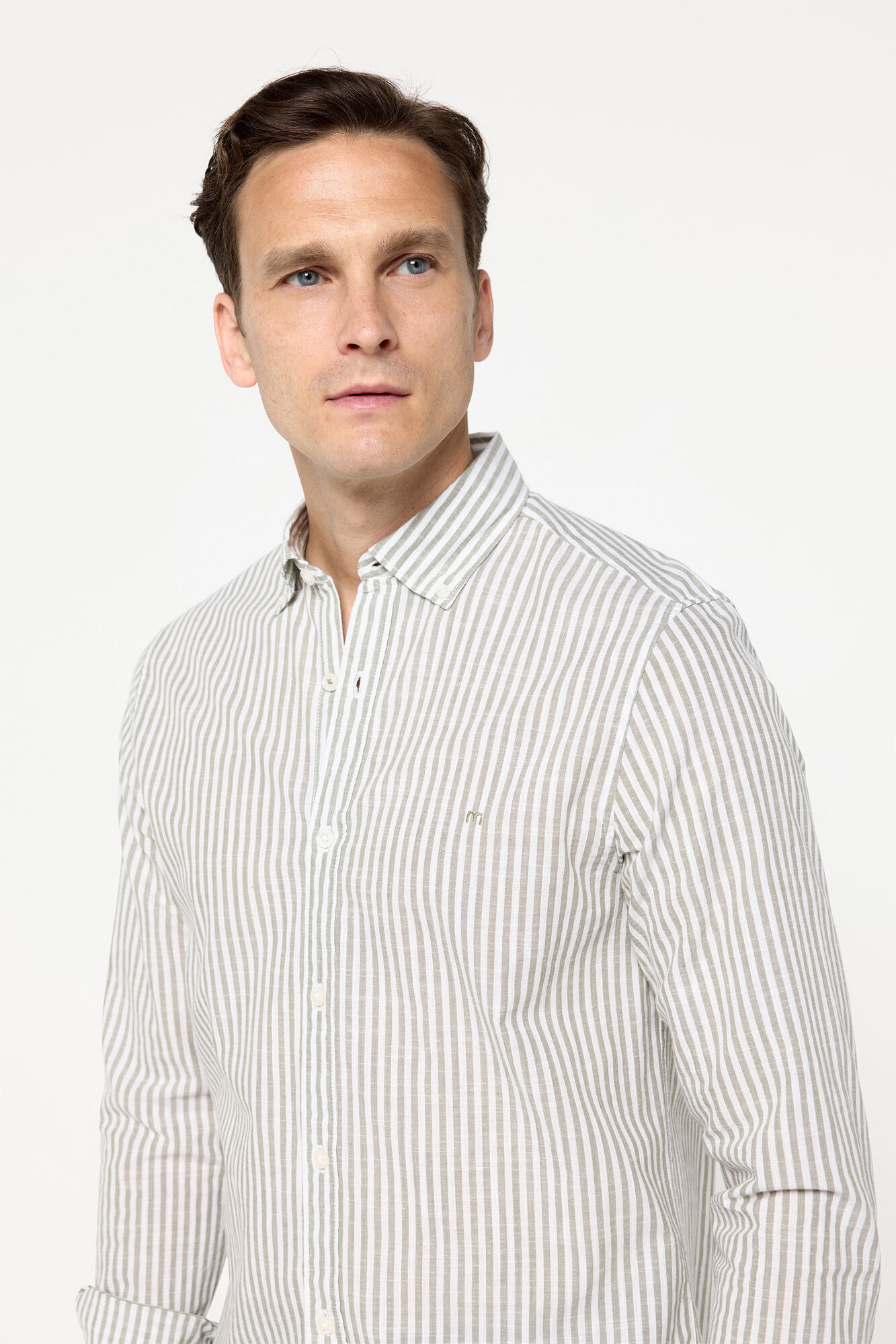 Milano Camisa slub rayas